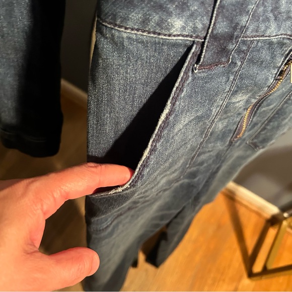 Bebe denim jean jumpsuit - Picture 7 of 14